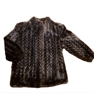 Vintage Faux Fur Style VI LTD Womens Jacket Size XL